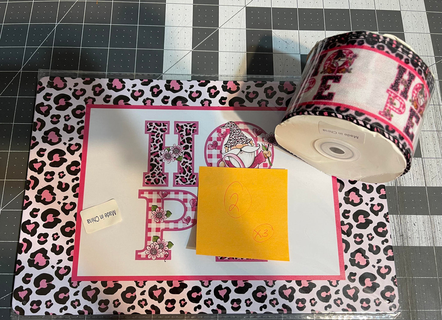 Hope Wreath Kit- Breast Cancer Awareness