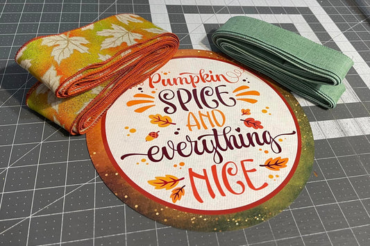 Pumpkin Spice and Everything Nice Partial Wreath Kit