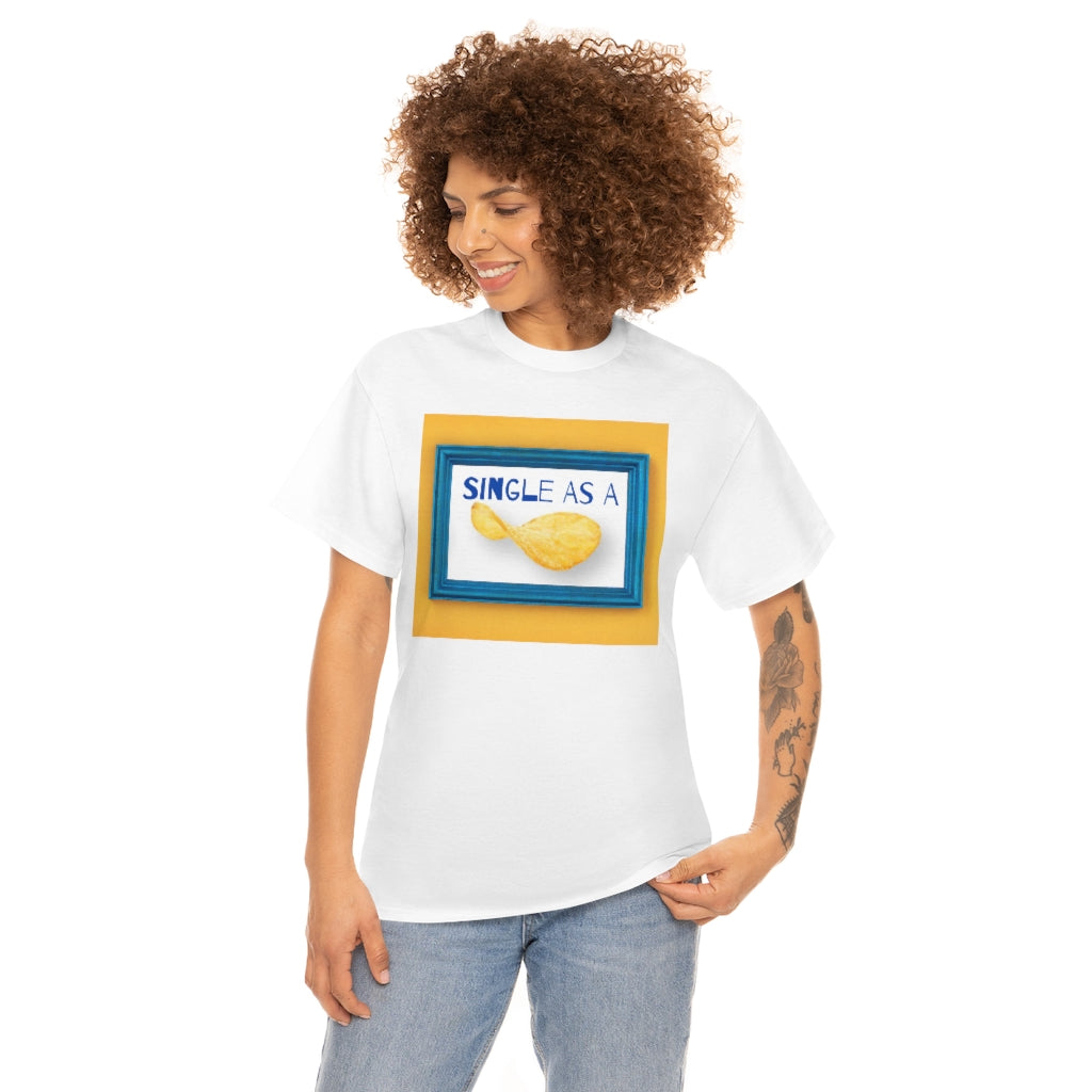 Single as A Pringle Unisex Heavy Cotton Tee