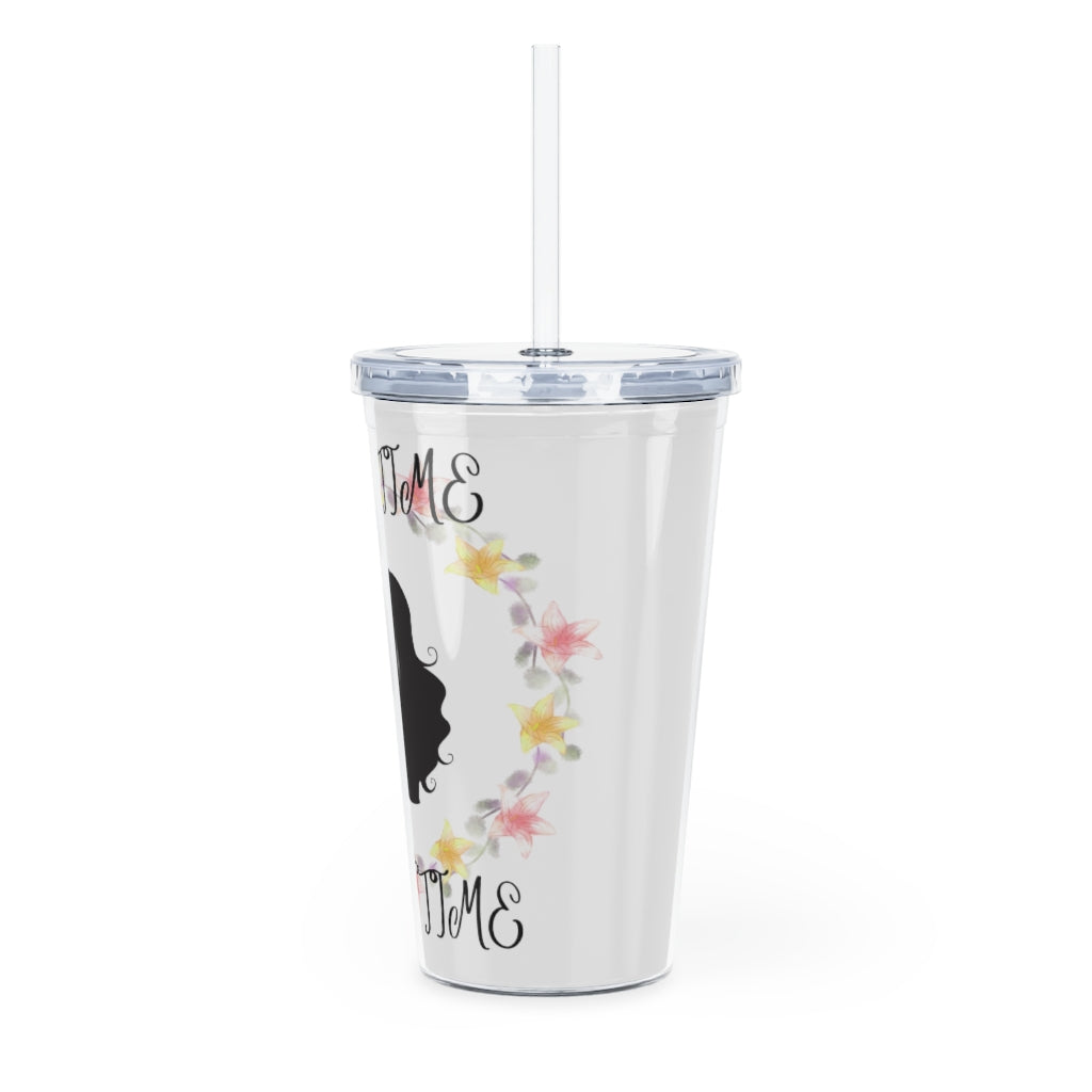 Disney Beauty and the Beast Glass Tumbler with Straw